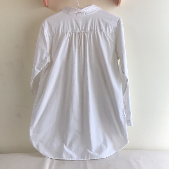 CP Shades sz S tunic white cotton Micro wale corduroy pop over top easy breezy - Picture 6 of 9